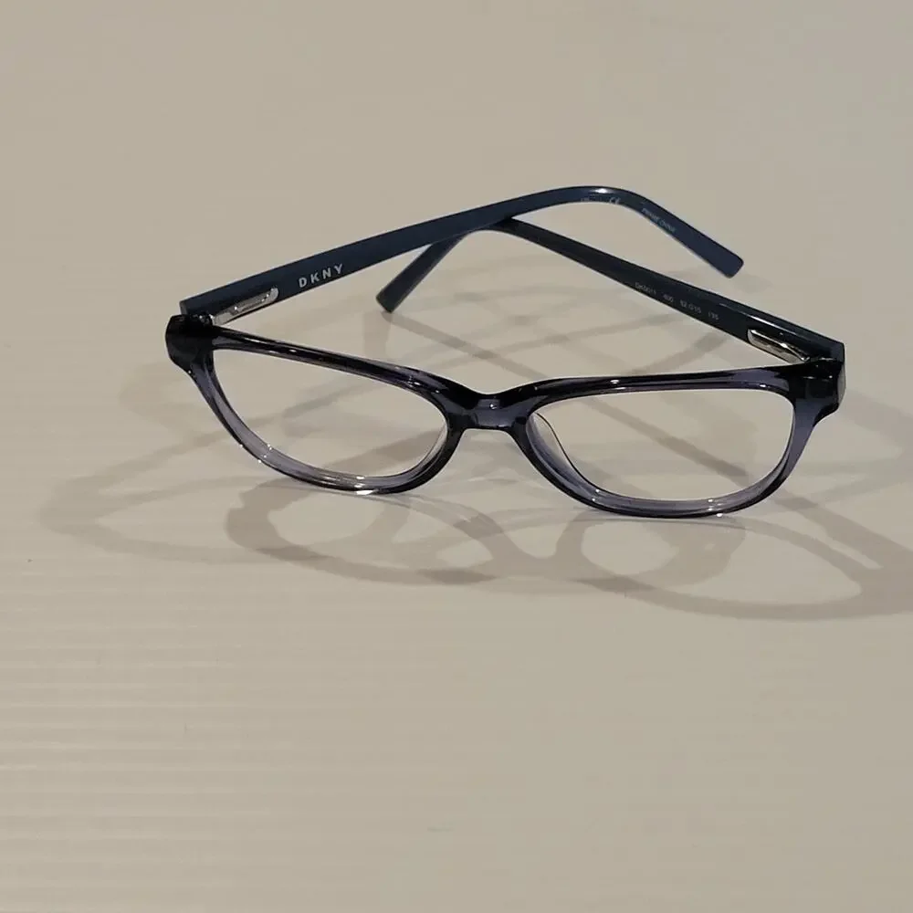 DKNY Eyeglasses Frame DK5011 400 Women Blue Cat Eye Full Rim 52-15-135